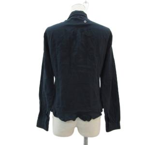 Chalayan ブラウス シャツ 40 M ネイビー 紺色 フリル 長袖 /YS35 GY61
