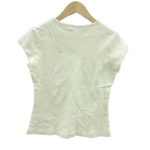 BURBERRY BLUE LABEL Tシャツ カットソー 半袖 38 M オフホワイト ロゴ /HO32 GY61