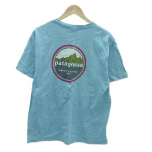 Beneficial T's Tシャツ カットソー 半袖 M ライトブルー 水色 バックプリント ロゴプリント