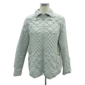 キルティングジャケット ミドル丈 ステンカラー 15+ 3L ライトグレー /HO9 GY61