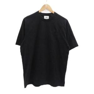 ヨウジヤマモト Tシャツ カットソー 半袖 M 黒 ブラック ロゴプリント ラウンドネック /MA6 GY61