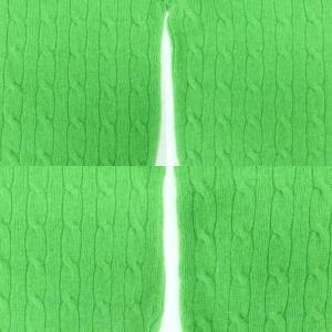 Polo by Ralph Lauren ニット セーター ラウンドネック 長袖 ロゴ刺繍 ウール L グリーン 緑 /HO4 GY61