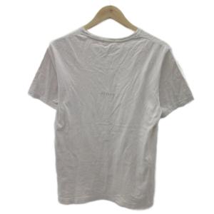 LAD MUSICIAN Tシャツ カットソー 半袖 ライトベージュ グラフィックプリント ラウンドネック /YS16 GY61