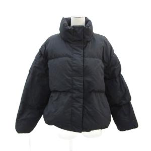 ダウンジャケット F 黒 ブラック スタンドカラー ミドル丈 /MA3 GY61