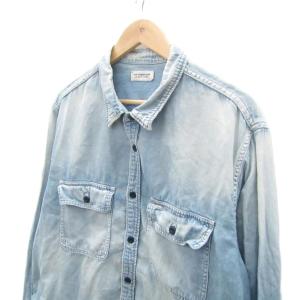 Ron Herman デニムシャツ 長袖 XL ライトブルー 水色 3620700128 /SY38 GY61