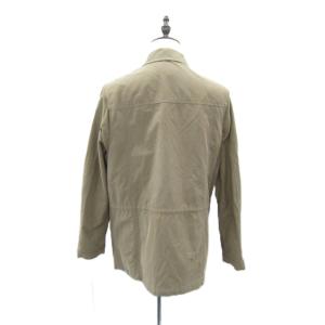 Aquascutum ミリタリージャケット ブルゾンジャケット ミドル丈 無地 ジップアップ M ベージュ /SY35 GY61