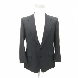 LANVIN スーツ セットアップ テーラードジャケット ミドル丈 シングルボタン スラックスパンツ アンクル丈 上R48-45