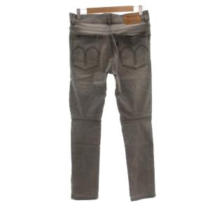 glamb バイカージーンズ 1 グレー ダメージ加工 裾ジップ GB17AT/P15 /UO GY61