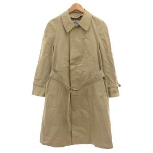 ヴィンテージ バルマカーンコート ステンカラー A7 ベージュ ベルト付き 裏地チェック /UO GY61