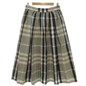ギャザースカート L 橙色 チェック柄 /SJ GY58