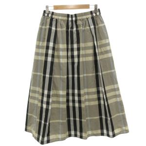 23区 ギャザースカート L 橙色 チェック柄 /SJ GY58