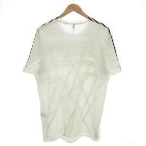 Neil Barrett プリントTシャツ 半袖 L 総柄 黒 ブラック 白 ホワイト /GV GY58