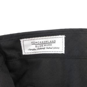 TOMORROWLAND 美品 パンツ スラックス ウール 42 黒 ブラック /NL GY58