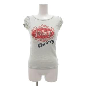 半袖Tシャツ Tシャツ 水色 ライトブルー プリント 花柄 パフスリーブ /NL GY58