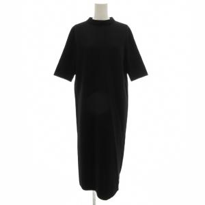 ニットワンピース ロング 36 五分袖 黒 ブラック 11-06-14-06103 /GV GY58