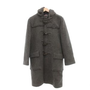 モリス ダッフルコート 裏チェック 膝丈 GB38 グレー系 /UO GY58