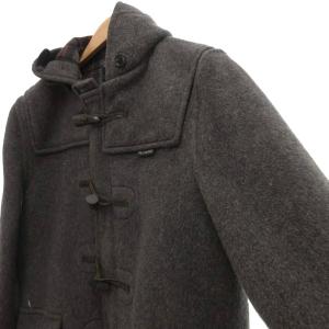 GLOVERALL モリス ダッフルコート 裏チェック 膝丈 GB38 グレー系 /UO GY58