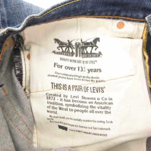 Levi's デニムパンツ W34 L32 ブルー 色落ち加工