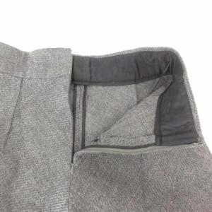 JIL SANDER フレアスカート 40 グレー ひざ丈 ウール /HW GY61
