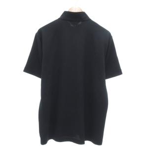 LANVIN SPORT 美品 ハーフジップシャツ スポーツウェア 42 紺 ネイビー 半袖 スタンドカラー /YJ GY61