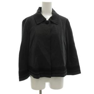 Leilian セットアップ ジャケット ロングスカート 総裏地 レース 11 グレー /GV GY61