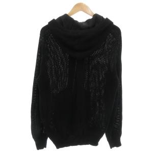 DIESEL メッシュジップアップパーカー ジャケット L ジップアップ 黒 ブラック /GV GY61