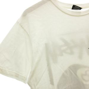 STUSSY 8ボールTシャツ 半袖 クルーネック M ロゴ 白 ホワイト 黒 ブラック /GV GY61