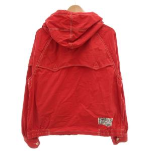 Polo by Ralph Lauren フードジャケット ジップアップ XL ビックポニー刺繍 ステッチ 赤 レッド /GV GY61