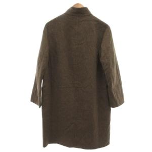 yoshie inaba スタンドカラーコート カシミヤ 9 ブラウン カーキ系 B0344FWC247 /UO GY61