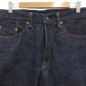 桃太郎ジーンズ MOMOTARO JEANS 還暦デニムパンツ ジーンズ ワイドストレート セルビッジ ジップフライ 34 濃紺 インディゴブルー /GV