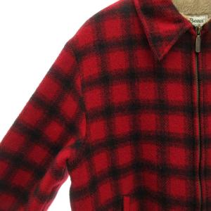 L.L.BEAN ヴィンテージ 80’s USA製 中綿ジャケット 裏ボア M レッド