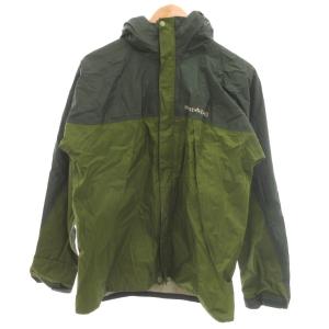 マウンテンパーカー M 緑 グリーン 無地 フード付き 長袖 /SJ GY58