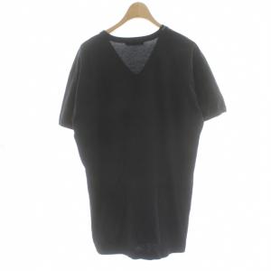 D&G Tシャツ 48 黒 ブラック Vネック 半袖 無地 /PP GY58