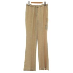 フレアパンツ 7 ベージュ GKロゴ 総柄 ジップフライ ラインストーン 831938-1T1A /XZ