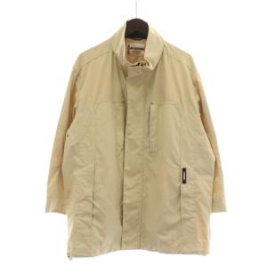 ジャケット アウター L ベージュ ジップアップ ロゴ MM11-7107 /XZ GY60