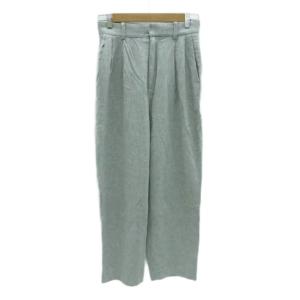 ワイドテーパードパンツ アンクル丈 ハイウエスト 38 M グレー  /HO21 GY58