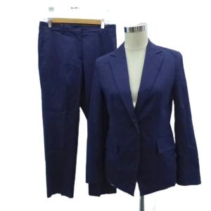 スーツ セットアップ 上下 テーラードジャケット シングル ミドル丈 スラックスパンツ ロング丈 38