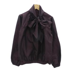 ブラウス シャツ 7R S ワインレッド ボウタイ 長袖 /HO56 GY59