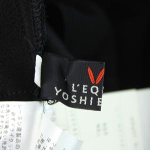 L'EQUIPE YOSHIE INABA タグ付き ラップスカート フレア マキシロング 11 黒 ブラック /KW GY58