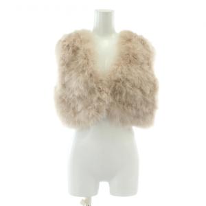 ベスト フェザー ベージュ