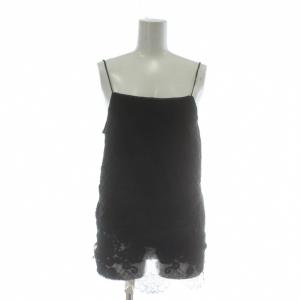 キャミソール ビスチェ レース 刺繍 S 黒 ブラック /XZ GY57