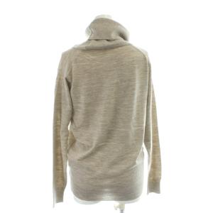 JOHN SMEDLEY セーター カットソー ウール 38 茶 ブラウン 無地 タートルネック 長袖 /KW GY57