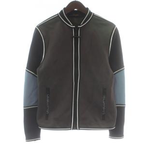ジャケット ナイロン ジップアップ S ブラウン ブラック ブルー RM181