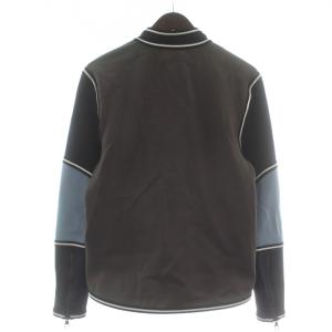 LOUIS VUITTON ジャケット ナイロン ジップアップ S ブラウン ブラック ブルー RM181