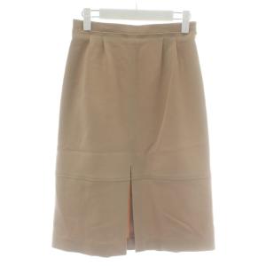 タイトスカート ウール ひざ丈 36 ベージュ /XZ GY57