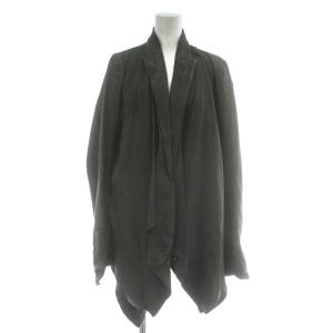 レザージャケット 38 グレー