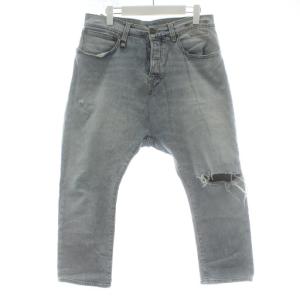 Jonah Drop ドロップデニム デニムパンツ ジーンズ サルエル ダメージ加工 ボタンフライ 31