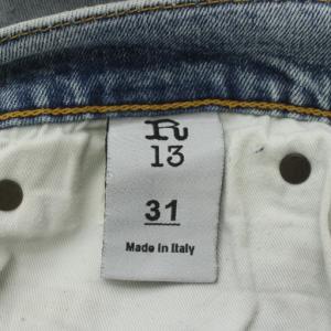 R13 Jonah Drop ドロップデニム デニムパンツ ジーンズ サルエル ダメージ加工 ボタンフライ 31