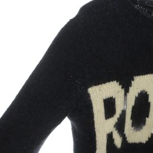 Ermanno Scervino ROCK ニット セーター 長袖 ロゴ 黒 ブラック /MQ