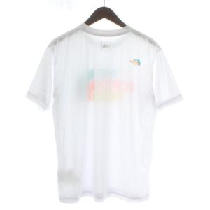 THE NORTH FACE Tシャツ カットソー 半袖 クルーネック ロゴ プリント L 白 ホワイト マルチカラー NT32134